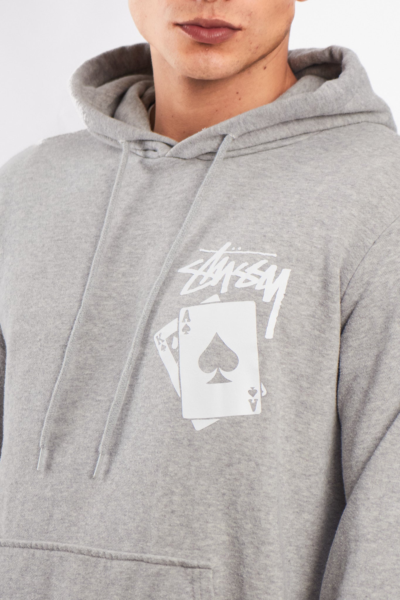 2000 Stussy Gray Card Hoodie  (M/L)