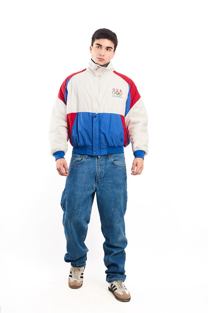 1992 Vintage Swingster Olympic Game USA Bomber Jacket (M)