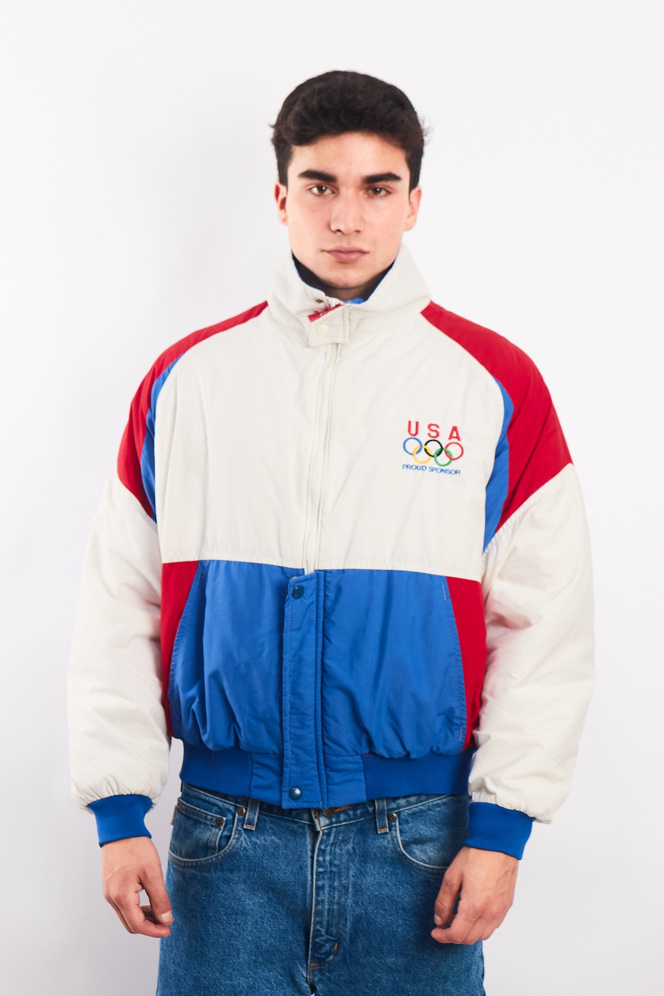 1992 Vintage Swingster Olympic Game USA Bomber Jacket (M)