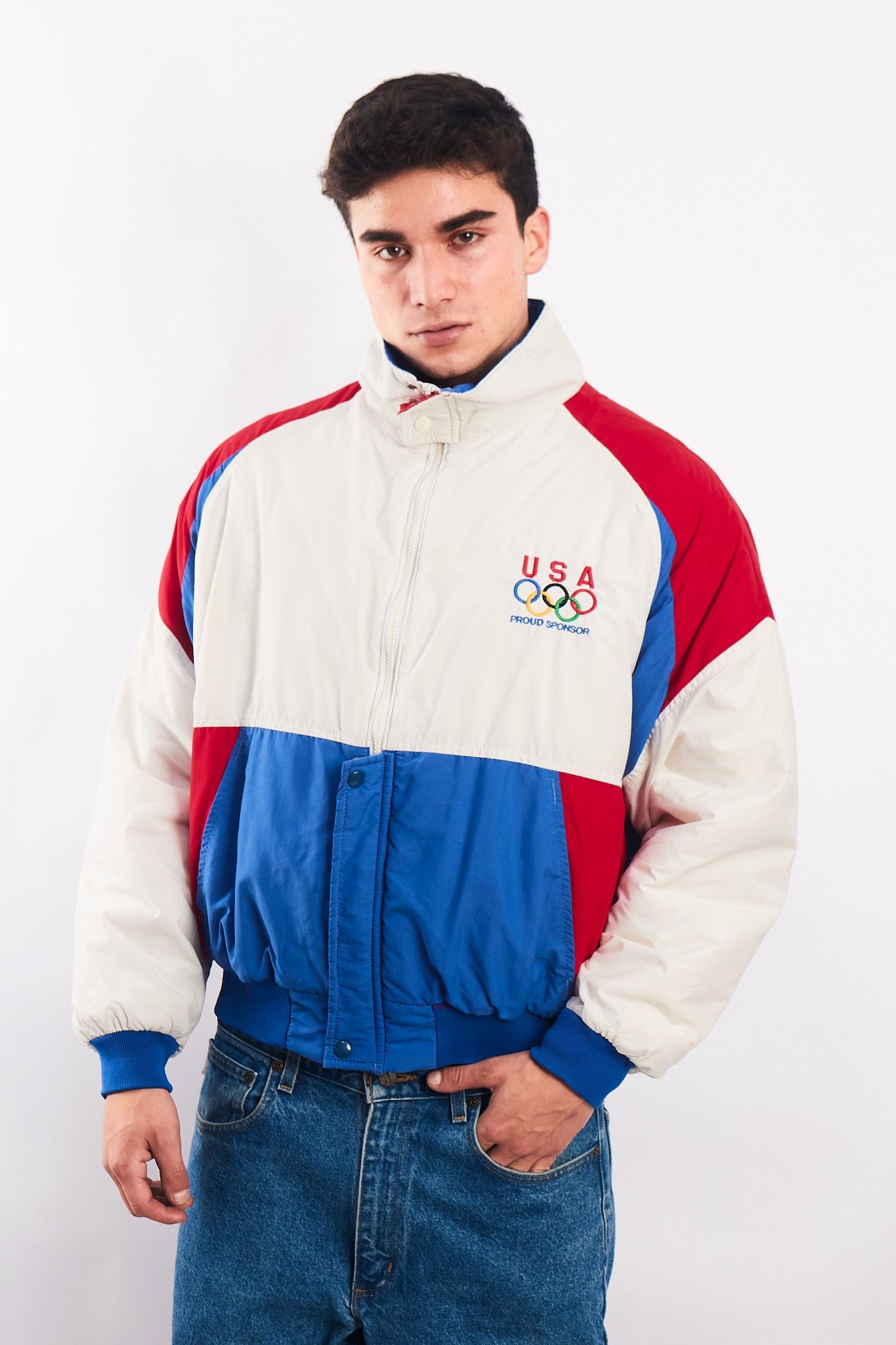 1992 Vintage Swingster Olympic Game USA Bomber Jacket (M)