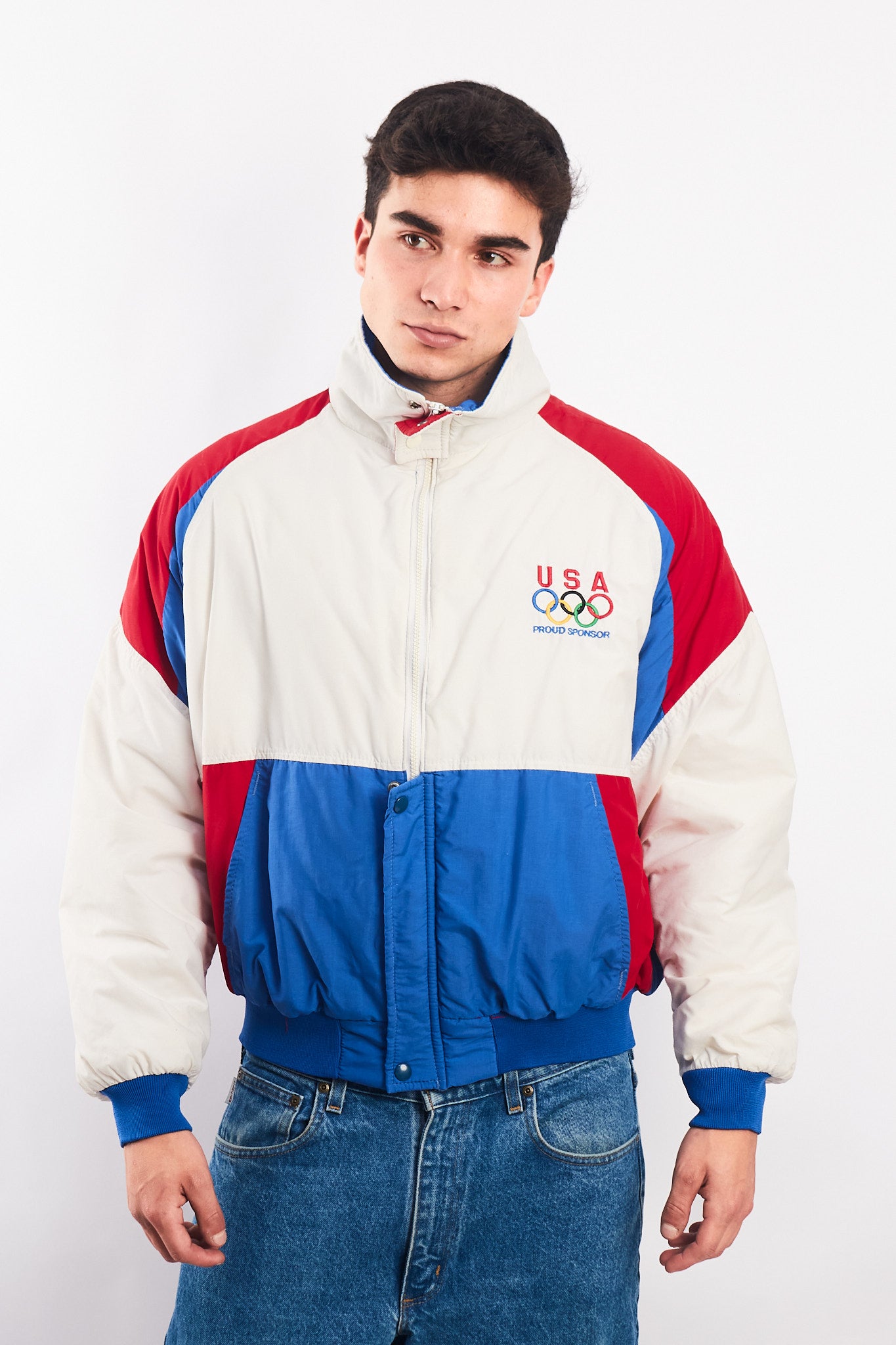 1992 Vintage Swingster Olympic Game USA Bomber Jacket (M)