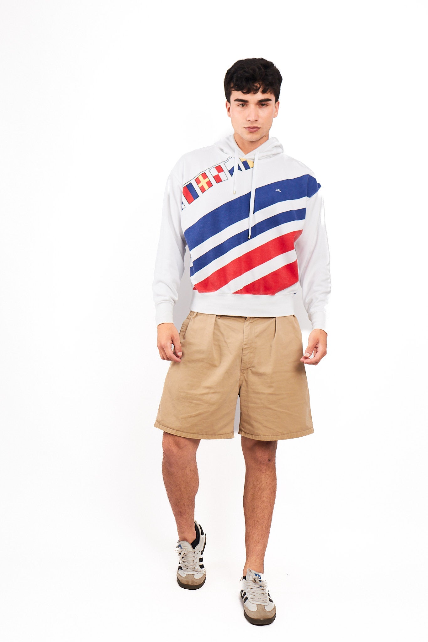 1990 Vintage Ralph Lauren Big Logo Sailing Hoodie (S/M)