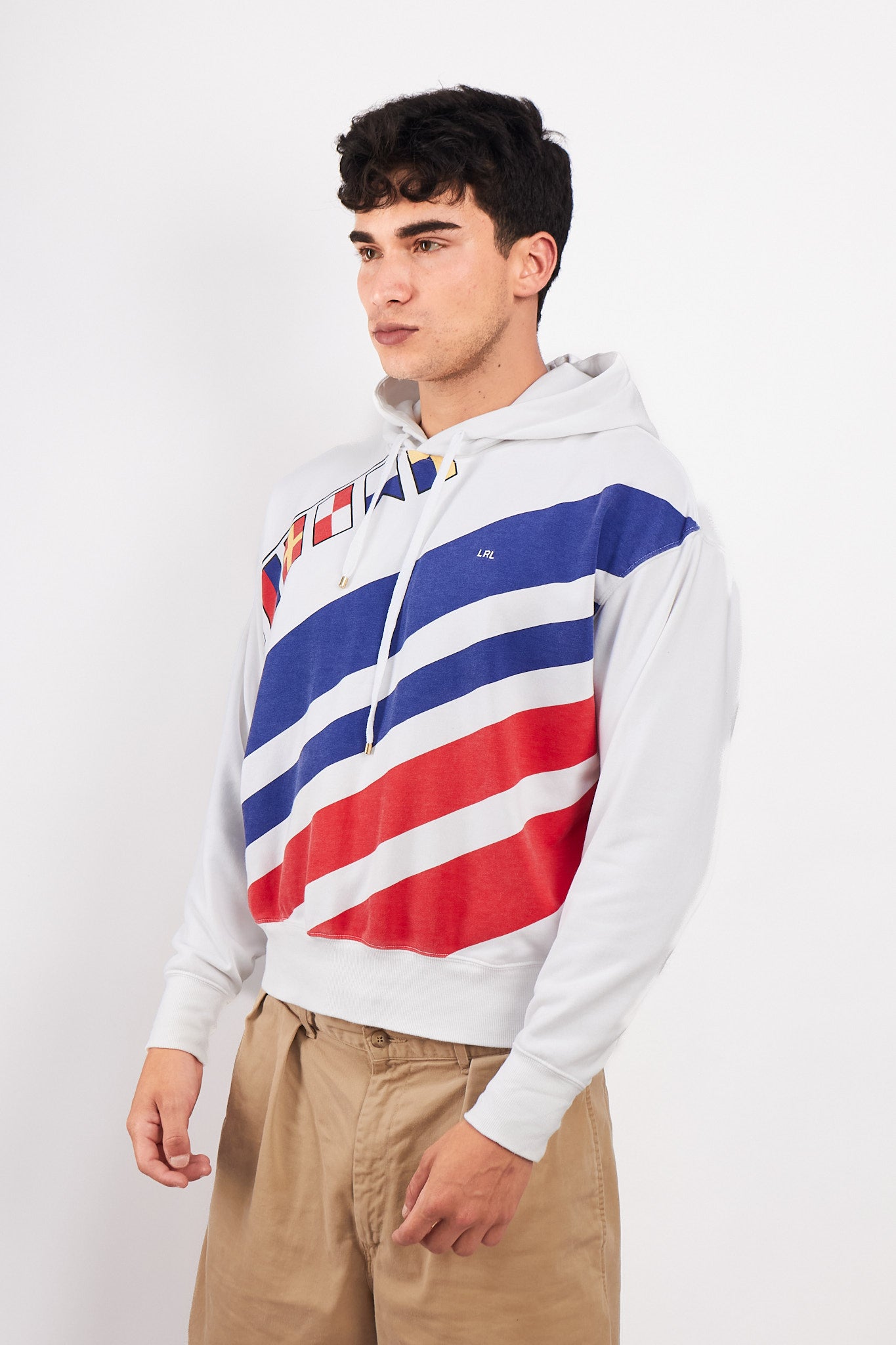 1990 Vintage Ralph Lauren Big Logo Sailing Hoodie (S/M)