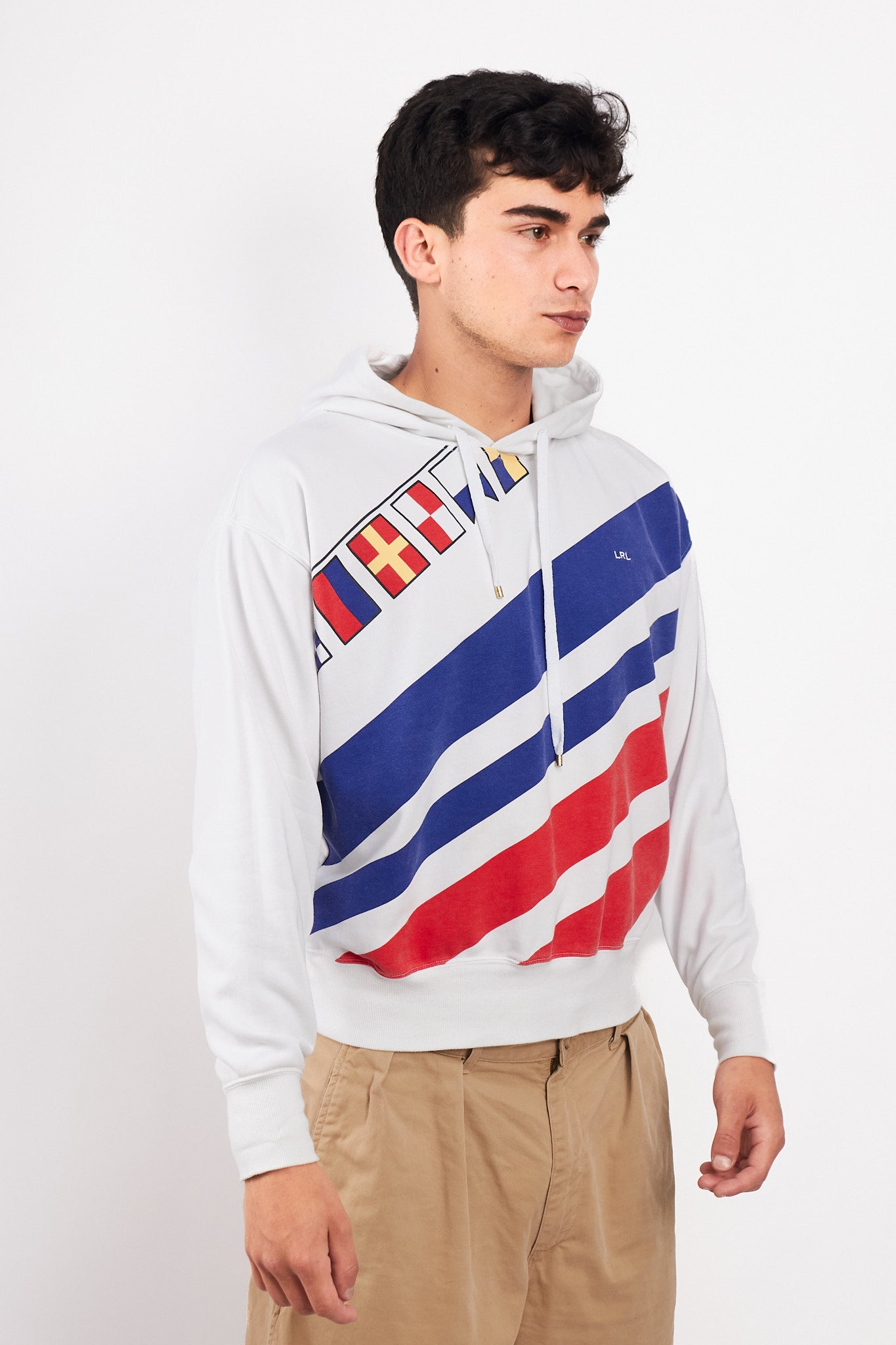 1990 Vintage Ralph Lauren Big Logo Sailing Hoodie (S/M)