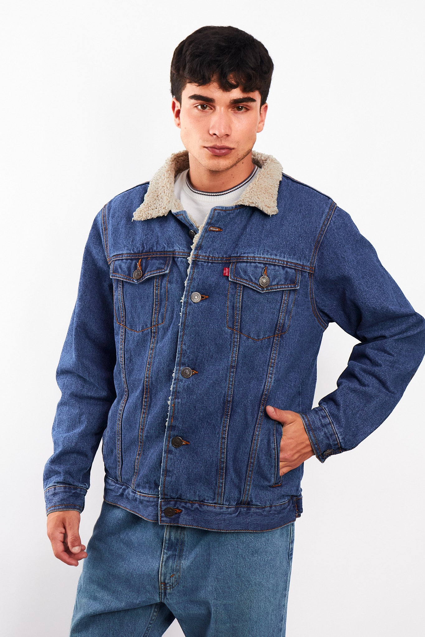 Vintage Levi's Sherpa Trucker Jacket (M/L)