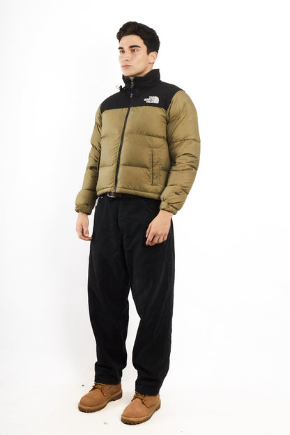 The North Face Retro Nustpe Olive Green Down Puffer Jacket (S/M)