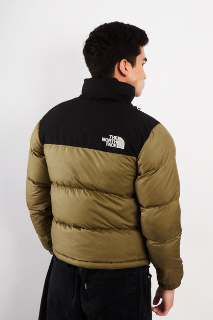 The North Face Retro Nustpe Olive Green Down Puffer Jacket (S/M)
