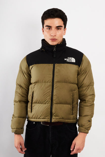 The North Face Retro Nustpe Olive Green Down Puffer Jacket (S/M)