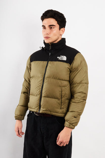The North Face Retro Nustpe Olive Green Down Puffer Jacket (S/M)