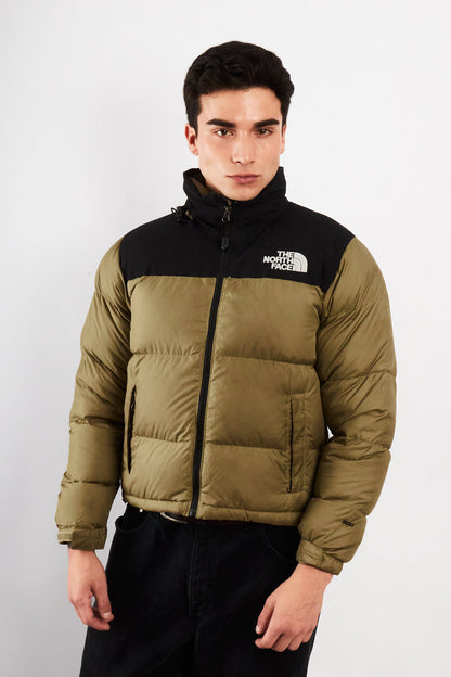 The North Face Retro Nustpe Olive Green Down Puffer Jacket (S/M)