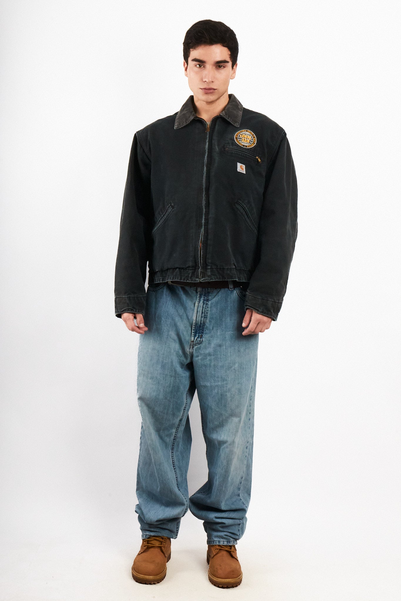 2000 Vintage Carhartt J01 Graphite Detroit Jacket (M/L)