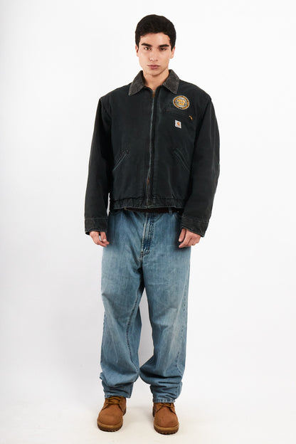 2000 Vintage Carhartt J01 Graphite Detroit Jacket (M/L)