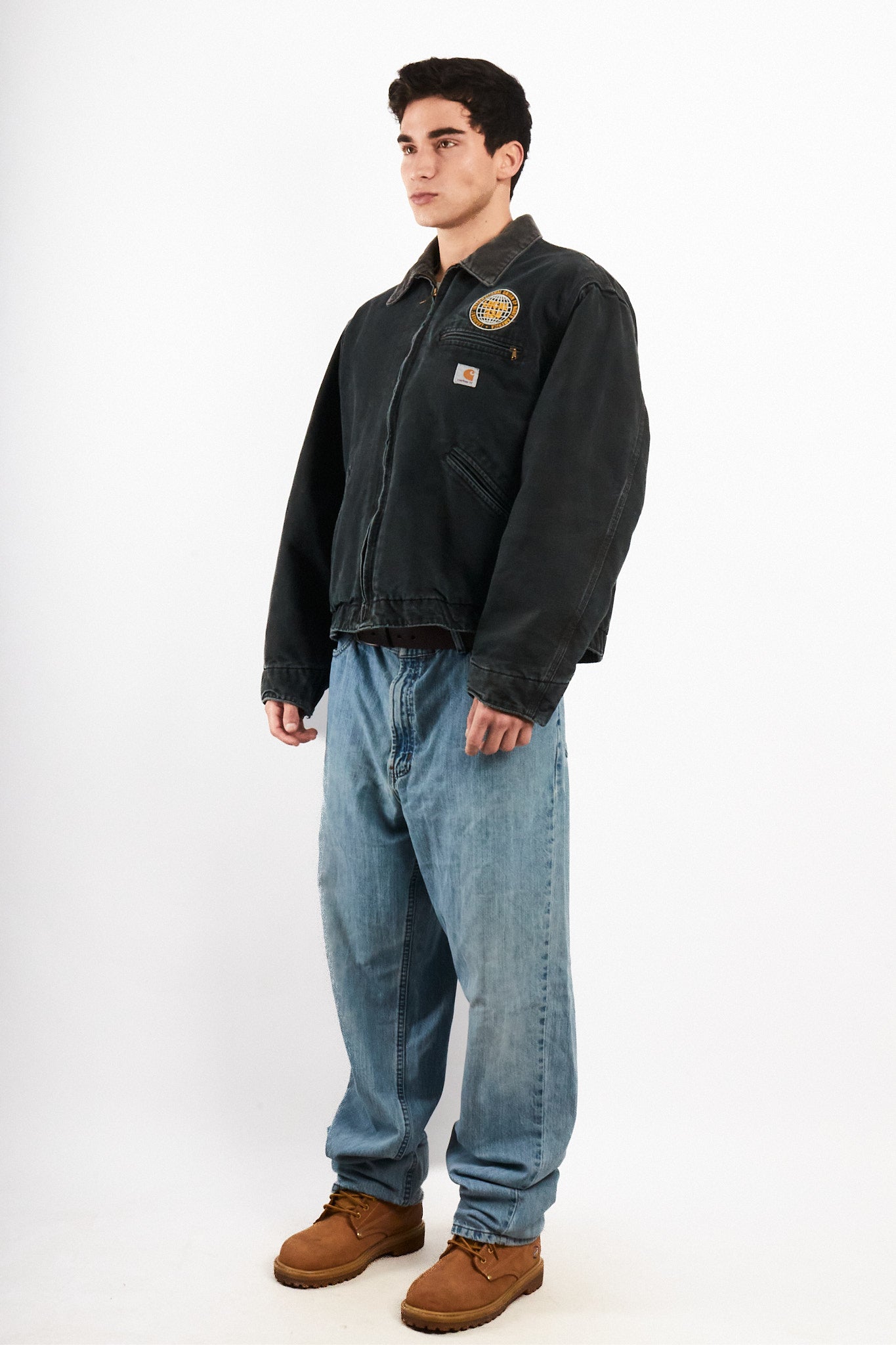 2000 Vintage Carhartt J01 Graphite Detroit Jacket (M/L)