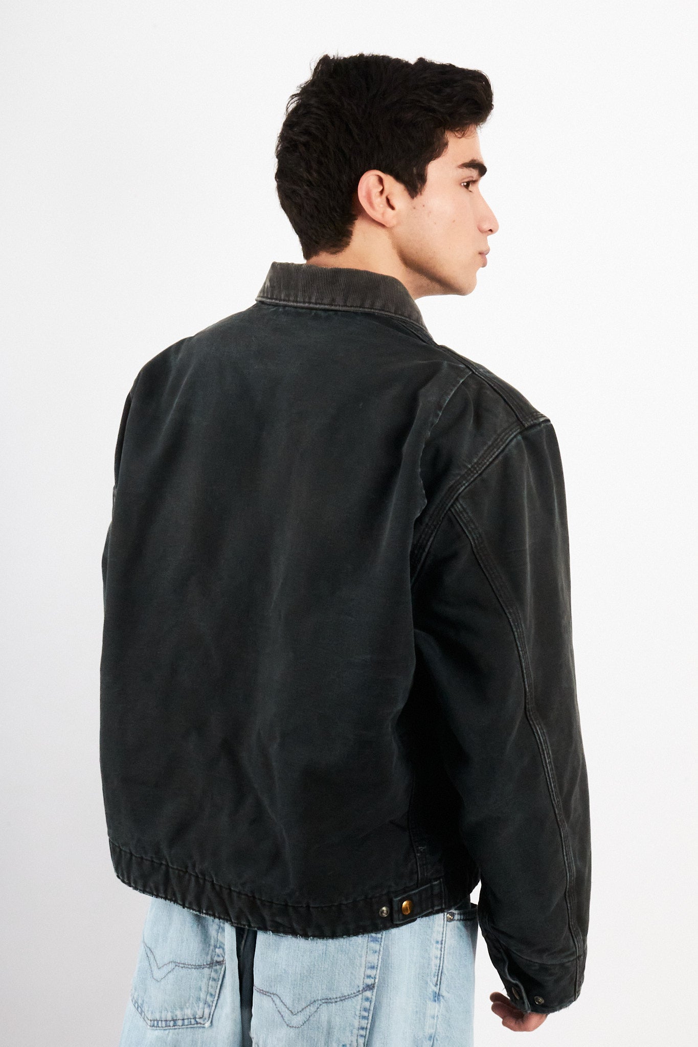 2000 Vintage Carhartt J01 Graphite Detroit Jacket (M/L)