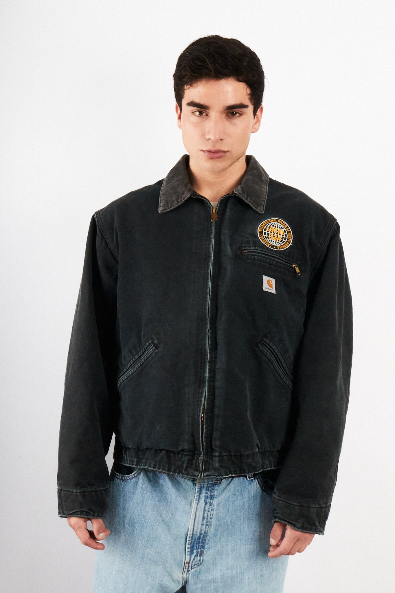 2000 Vintage Carhartt J01 Graphite Detroit Jacket (M/L)