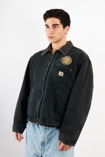 2000 Vintage Carhartt J01 Graphite Detroit Jacket (M/L)