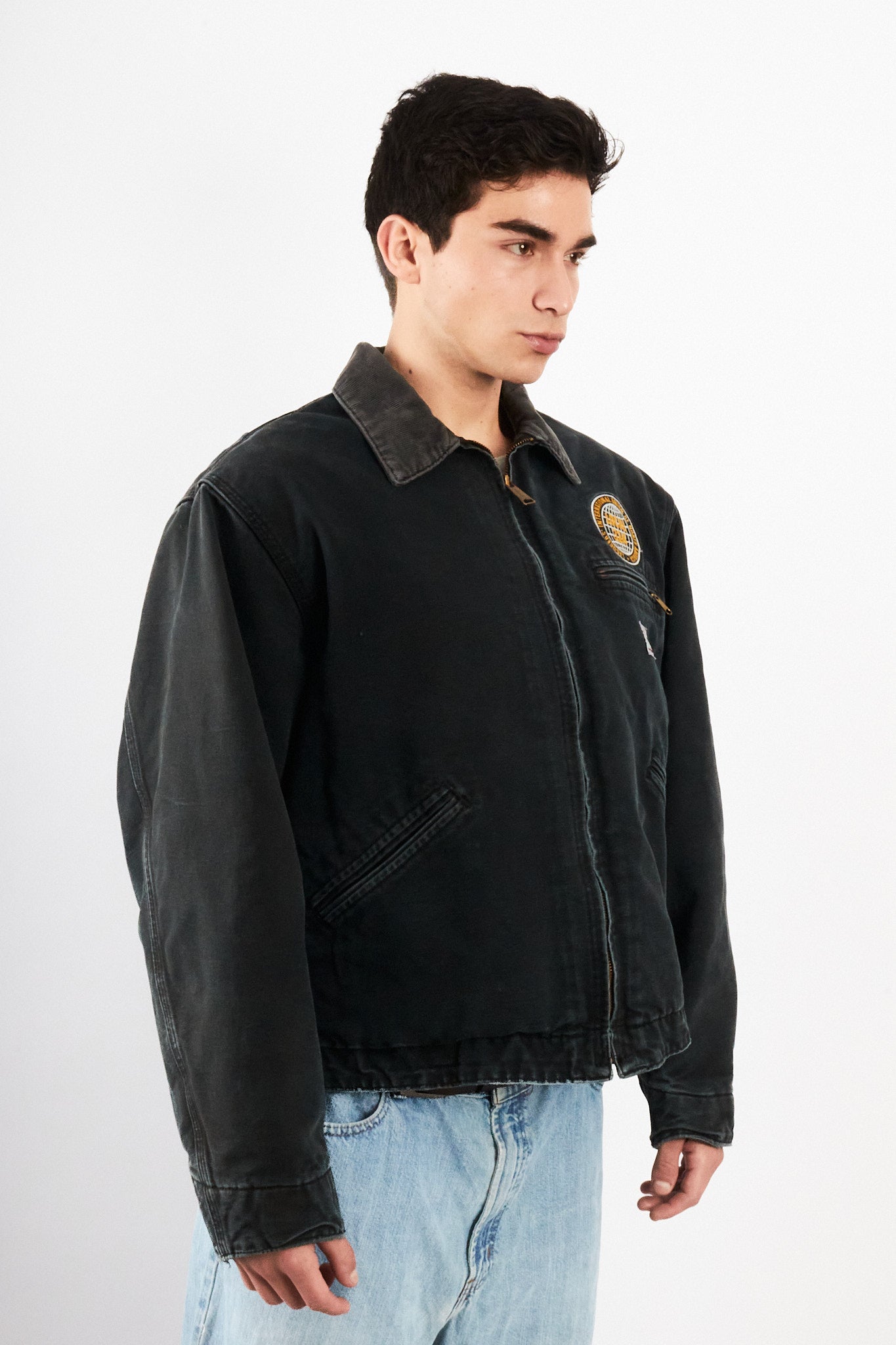 2000 Vintage Carhartt J01 Graphite Detroit Jacket (M/L)
