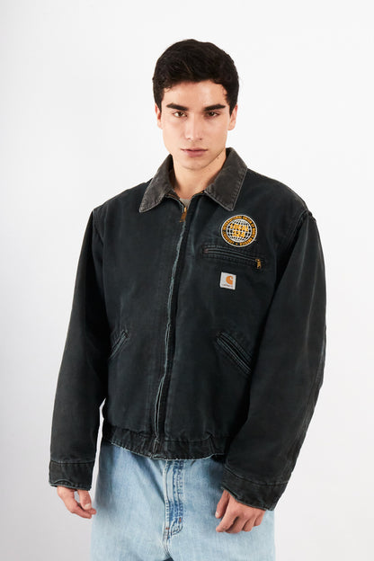 2000 Vintage Carhartt J01 Graphite Detroit Jacket (M/L)