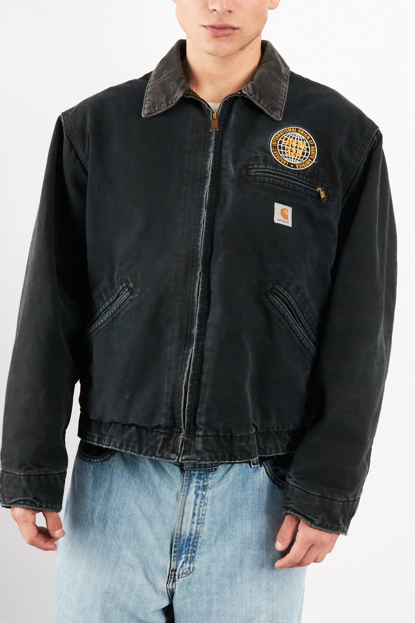 2000 Vintage Carhartt J01 Graphite Detroit Jacket (M/L)