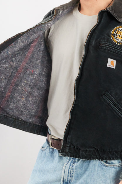 2000 Vintage Carhartt J01 Graphite Detroit Jacket (M/L)