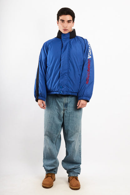 1990 Vintage Nautica Competition Reversible Down Padded Jacket (M/L)