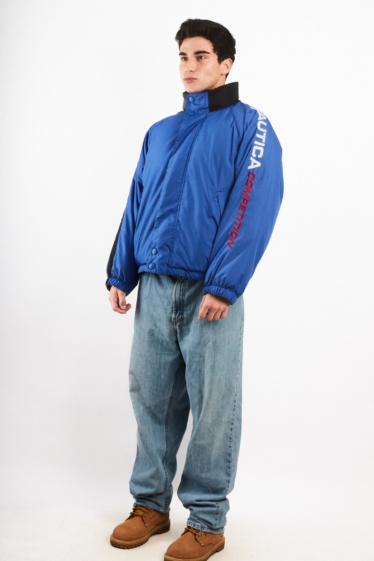 1990 Vintage Nautica Competition Reversible Down Padded Jacket (M/L)