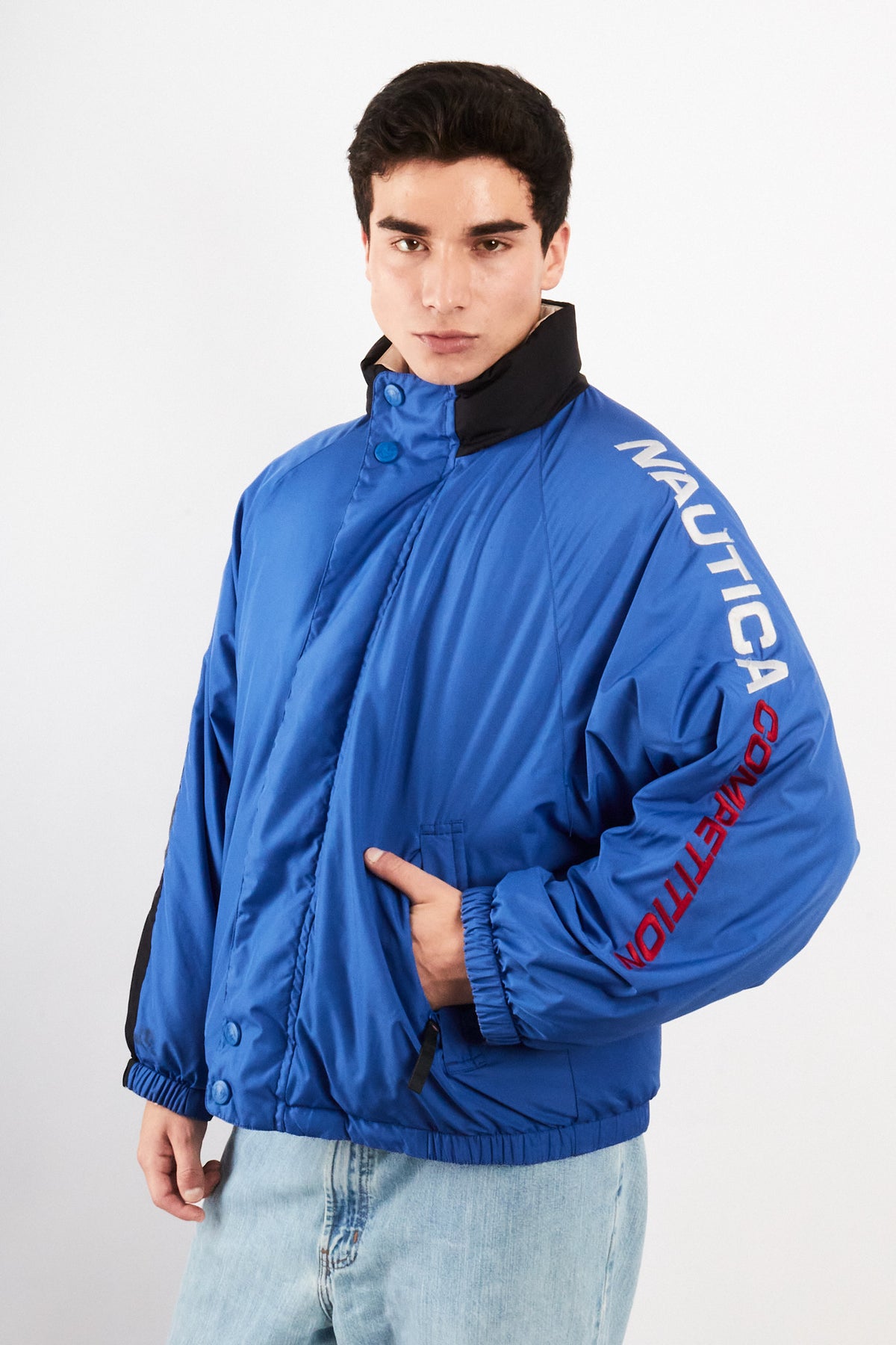 1990 Vintage Nautica Competition Reversible Down Padded Jacket (M/L)