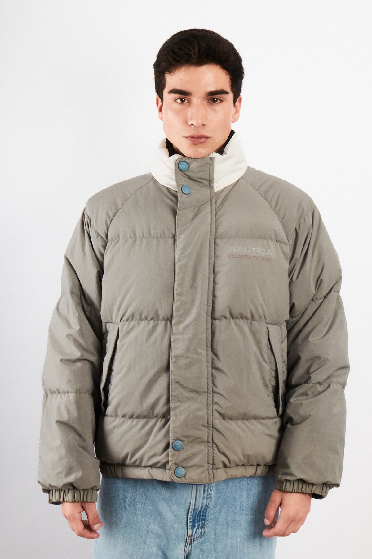 1990 Vintage Nautica Competition Reversible Down Padded Jacket (M/L)