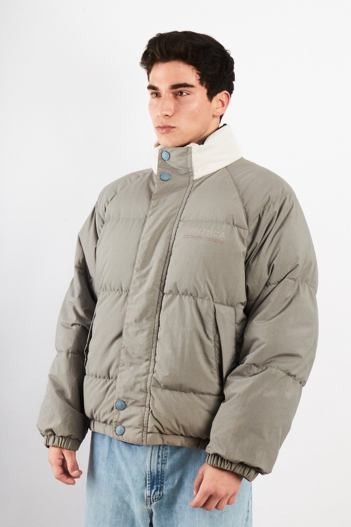 1990 Vintage Nautica Competition Reversible Down Padded Jacket (M/L)