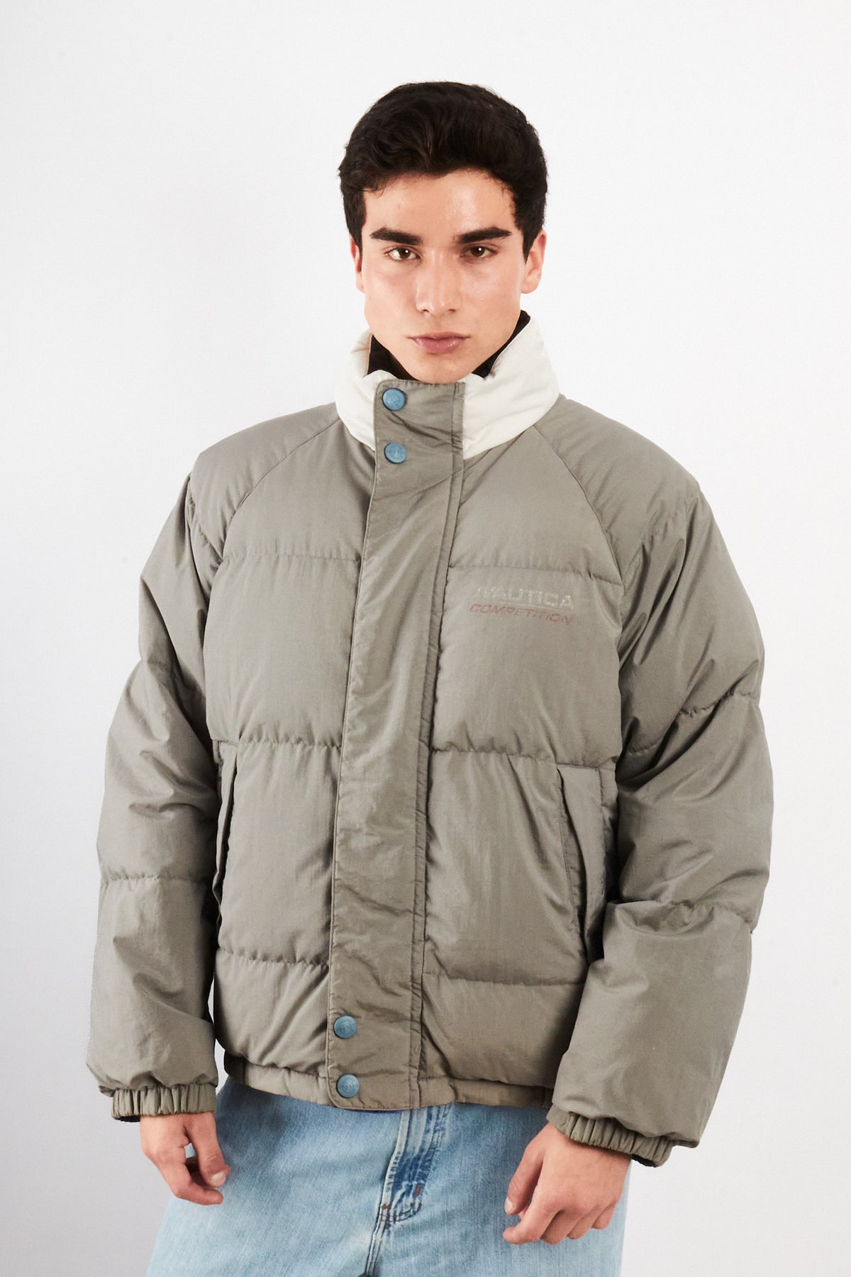 1990 Vintage Nautica Competition Reversible Down Padded Jacket (M/L)
