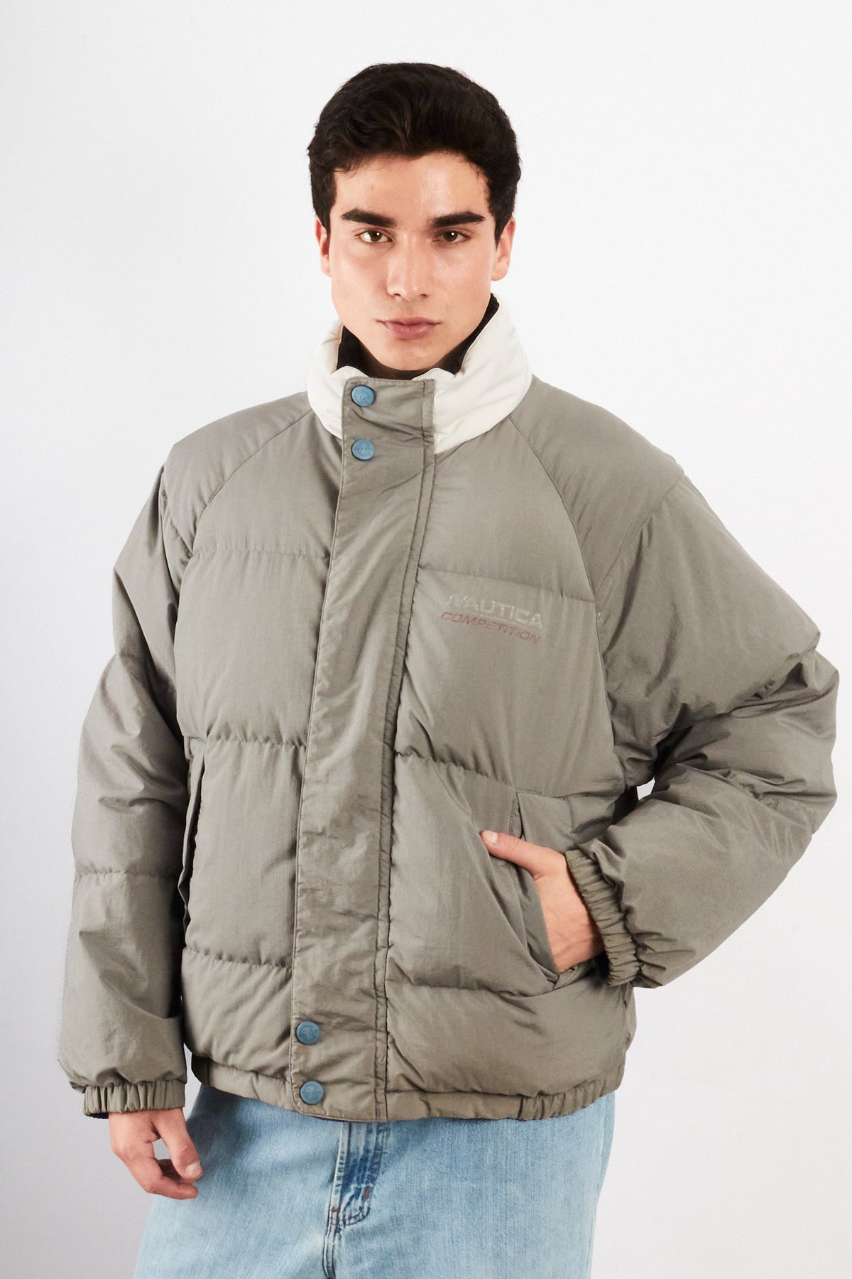 1990 Vintage Nautica Competition Reversible Down Padded Jacket (M/L)