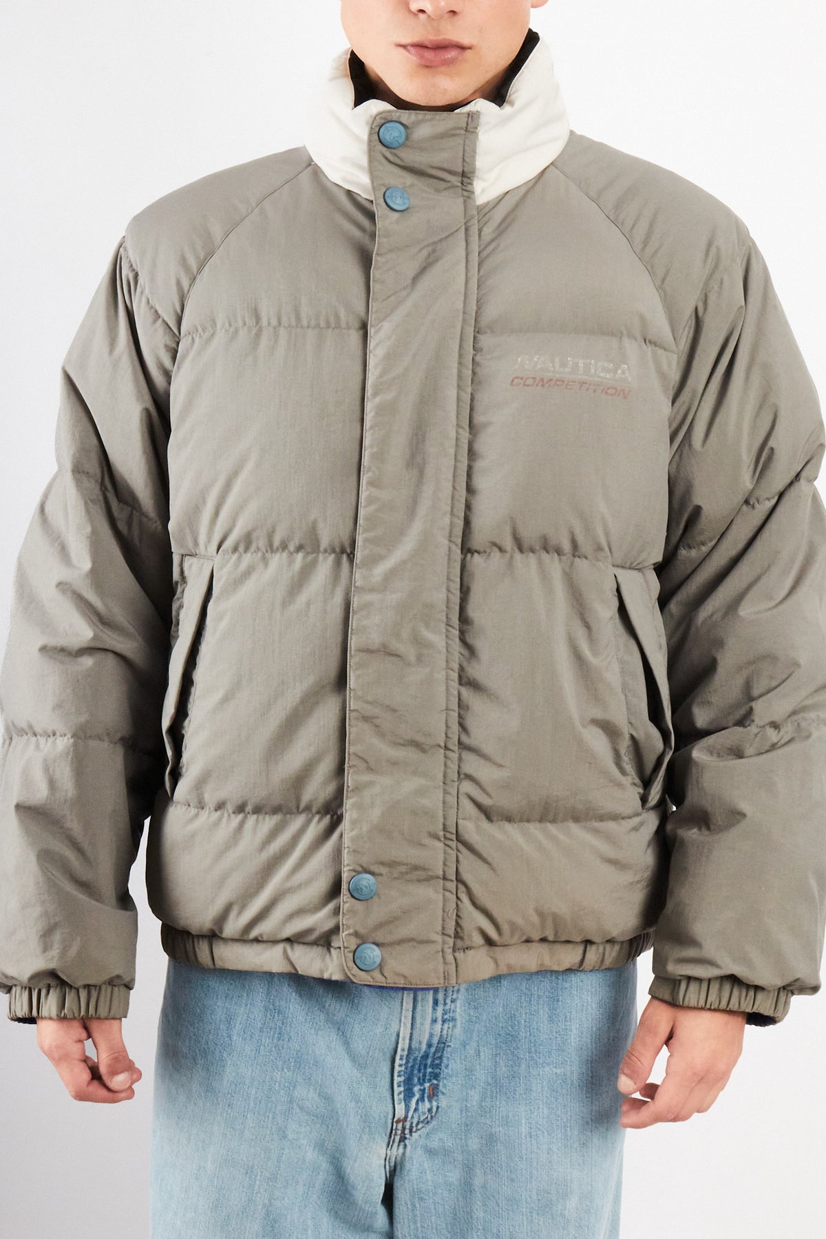1990 Vintage Nautica Competition Reversible Down Padded Jacket (M/L)