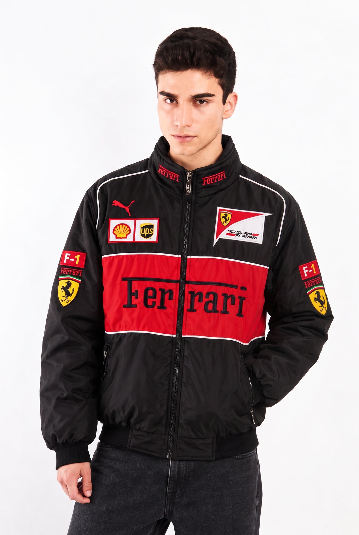 F1 Scuderia Ferrari Black Edition Racing Jacket