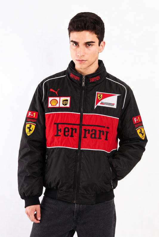 F1 Scuderia Ferrari Black Edition Racing Jacket