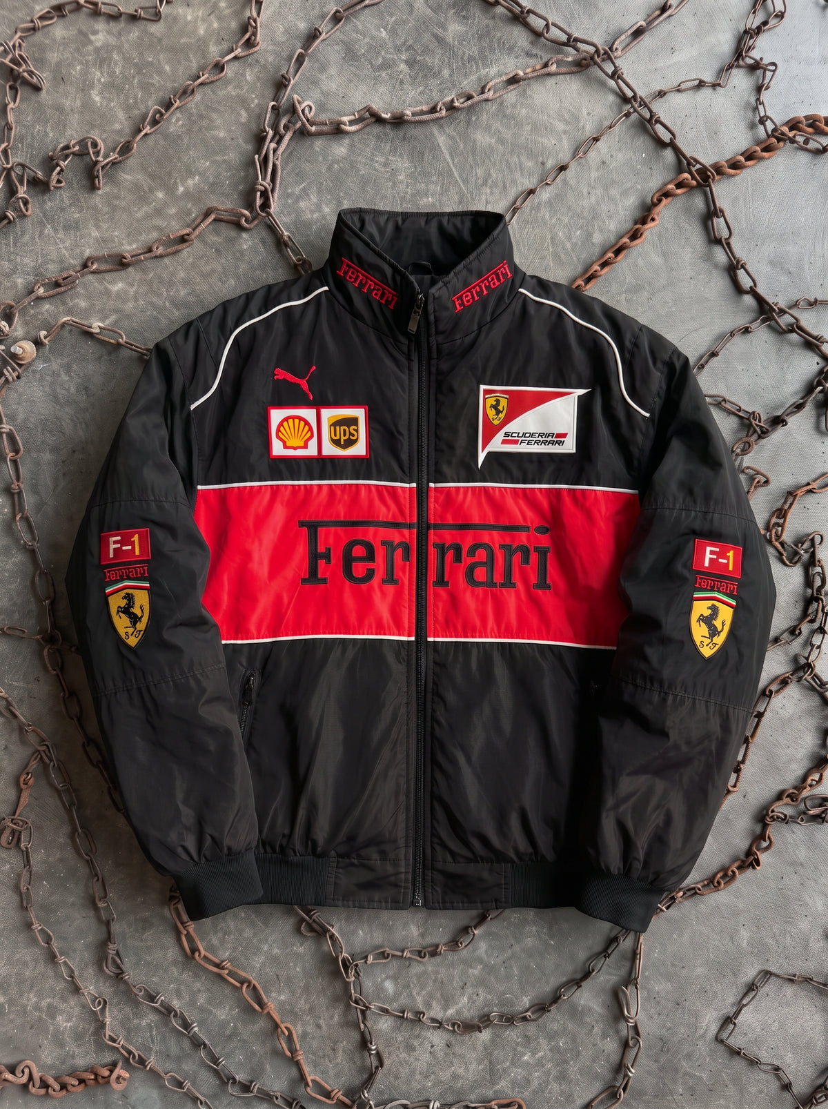 F1 Scuderia Ferrari Black Edition Racing Jacket