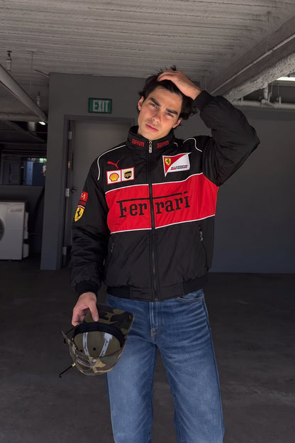 F1 Scuderia Ferrari Black Edition Racing Jacket