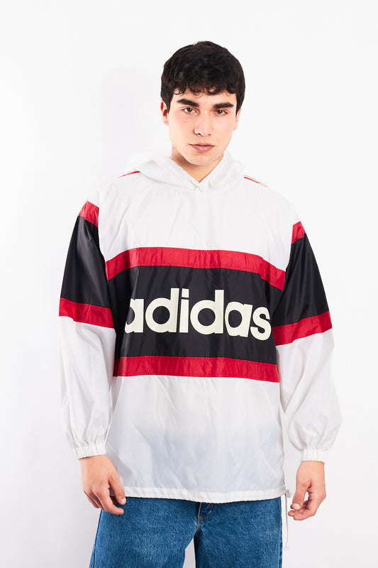 1990 Vintage Adidas x Descente Big Logo Hooded Windbreaker (M/L)