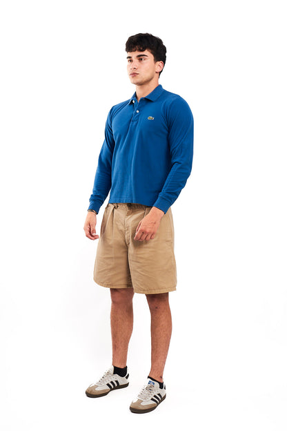 2000 Lacoste Blue Long sleeve Polo Shirt (S/M)
