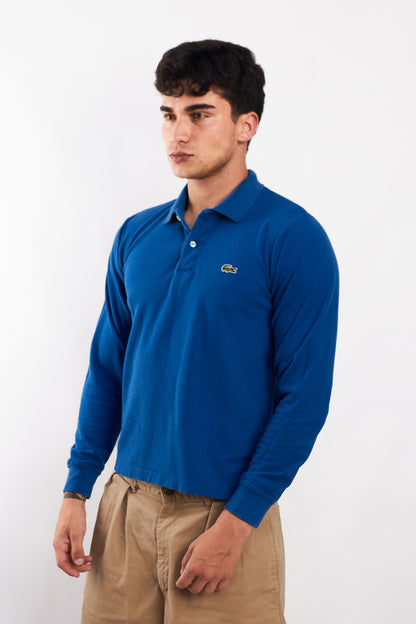 2000 Lacoste Blue Long sleeve Polo Shirt (S/M)