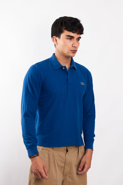 2000 Lacoste Blue Long sleeve Polo Shirt (S/M)