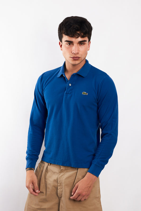 2000 Lacoste Blue Long sleeve Polo Shirt (S/M)