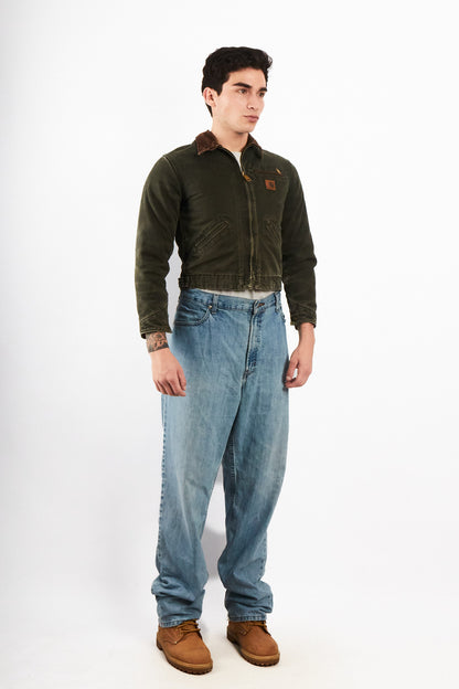 2000 Vintage Carhartt J97 Moss Green Boxy Detroit Jacket (S)