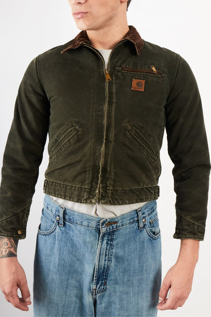 2000 Vintage Carhartt J97 Moss Green Boxy Detroit Jacket (S)