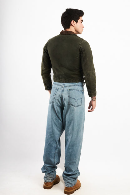 2000 Vintage Carhartt J97 Moss Green Boxy Detroit Jacket (S)
