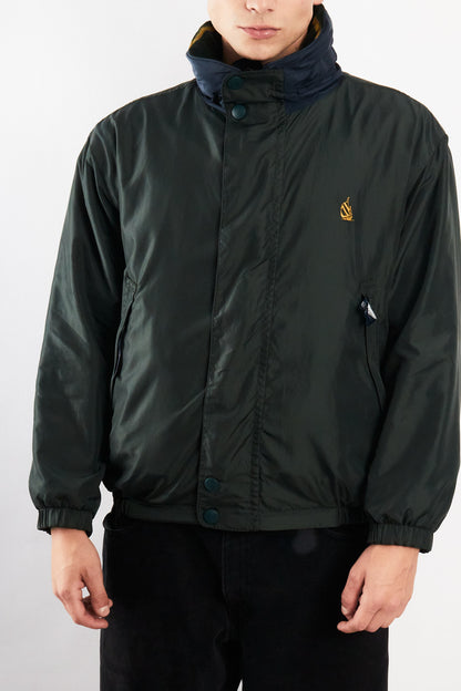 1990 Vintage Nautica Reversible Windbreaker / Tartan Polar Jacket (M)