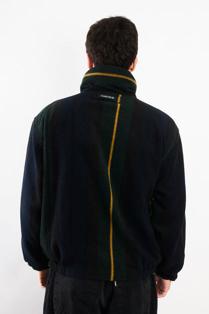 1990 Vintage Nautica Reversible Windbreaker / Tartan Polar Jacket (M)