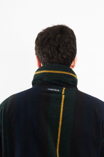 1990 Vintage Nautica Reversible Windbreaker / Tartan Polar Jacket (M)