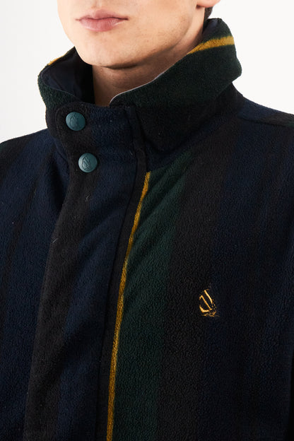 1990 Vintage Nautica Reversible Windbreaker / Tartan Polar Jacket (M)