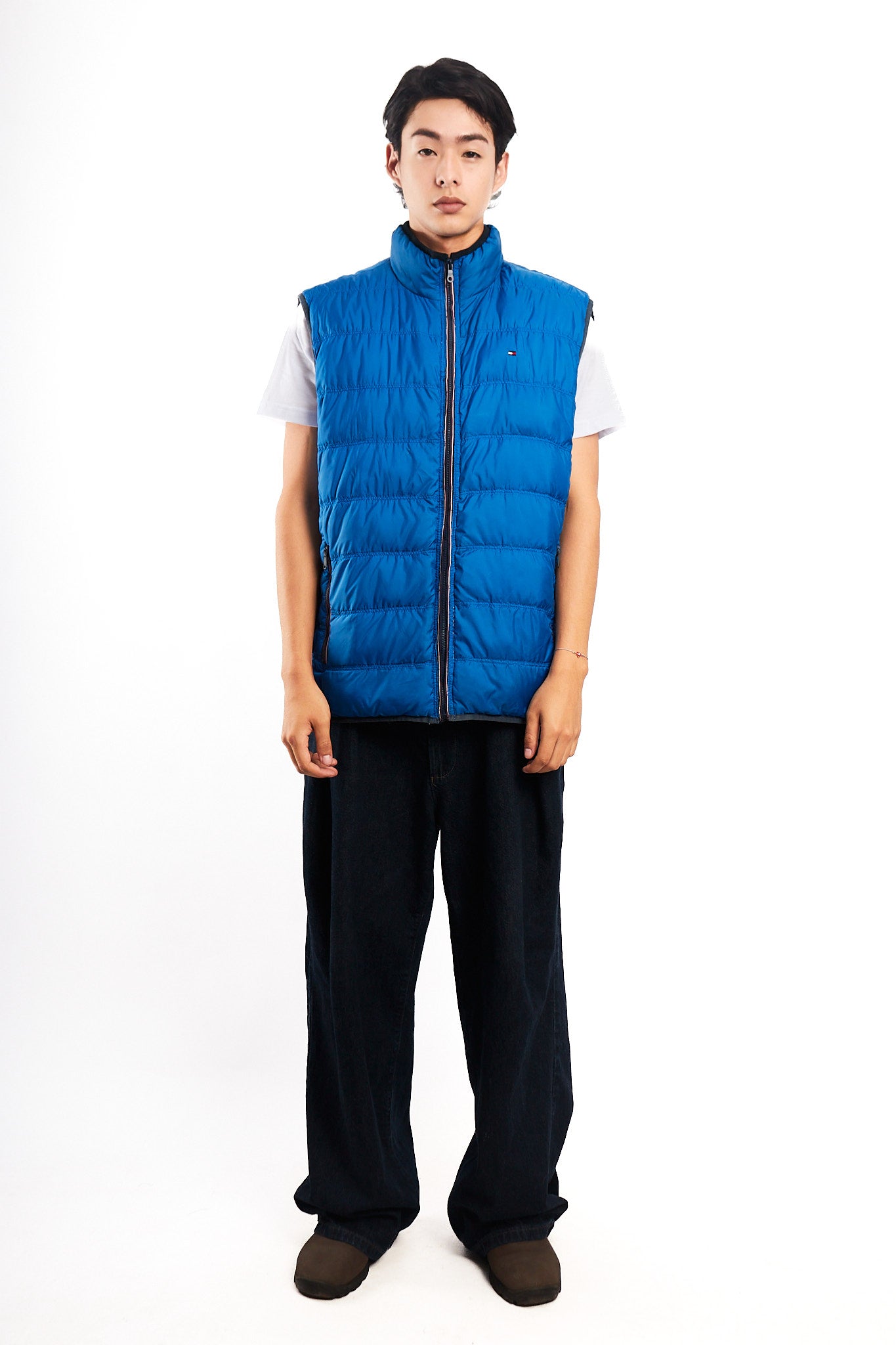 2000 Vintage Tommy Hilfiger Reversibe Down Puffer Vest (M/L)
