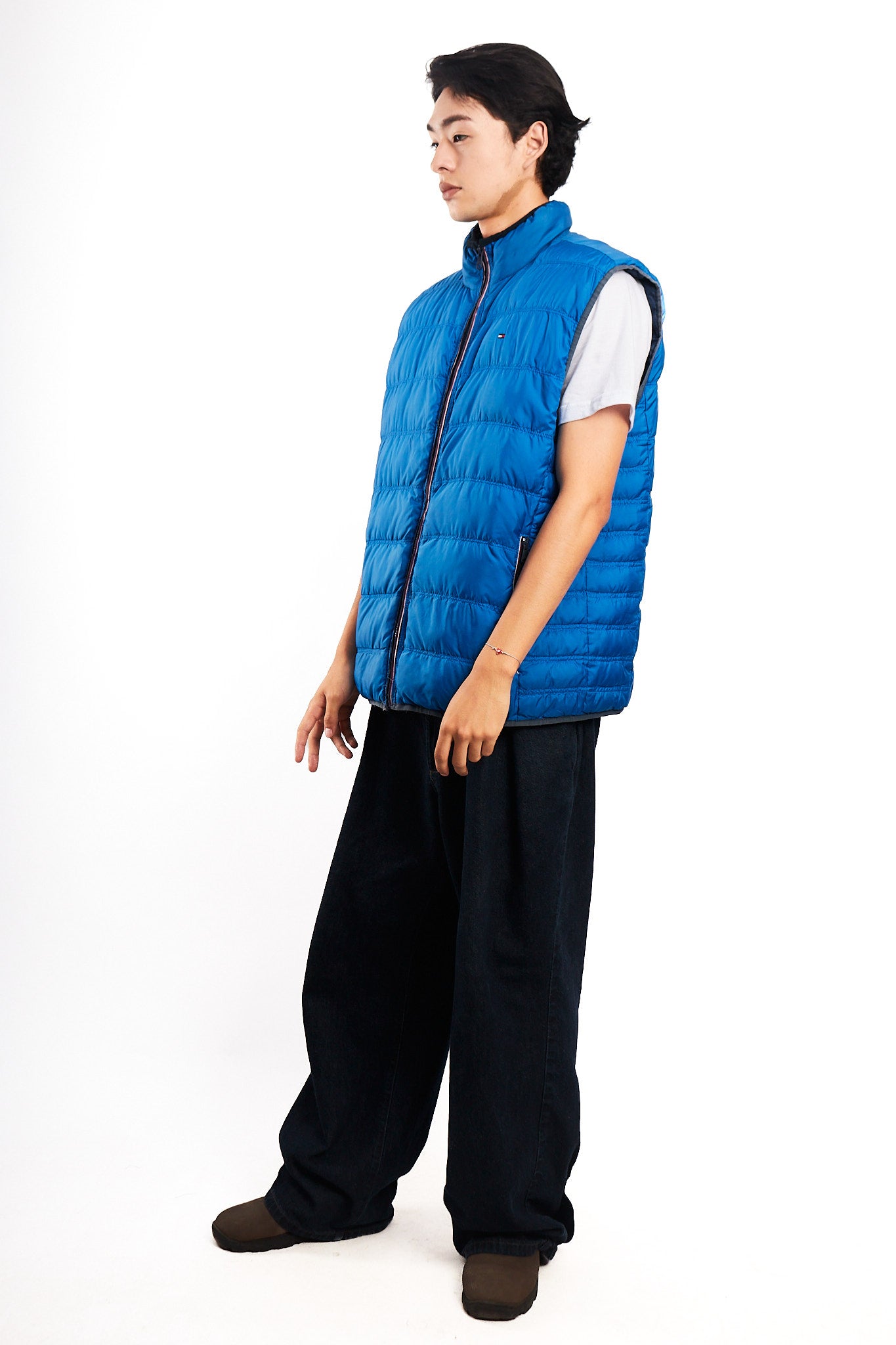 2000 Vintage Tommy Hilfiger Reversibe Down Puffer Vest (M/L)